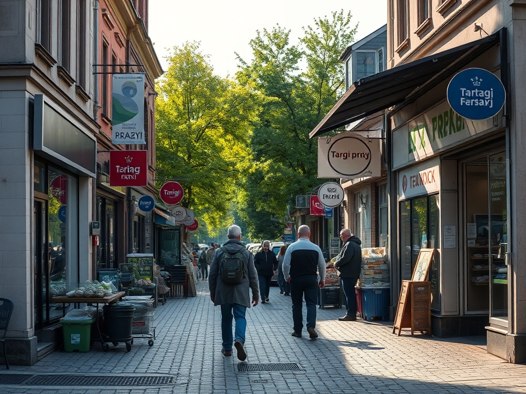 Plakat informacyjny o Tomaszowskich Targach Pracy organizowanych przez Starostwo Powiatowe w Tomaszowie Lubelskim